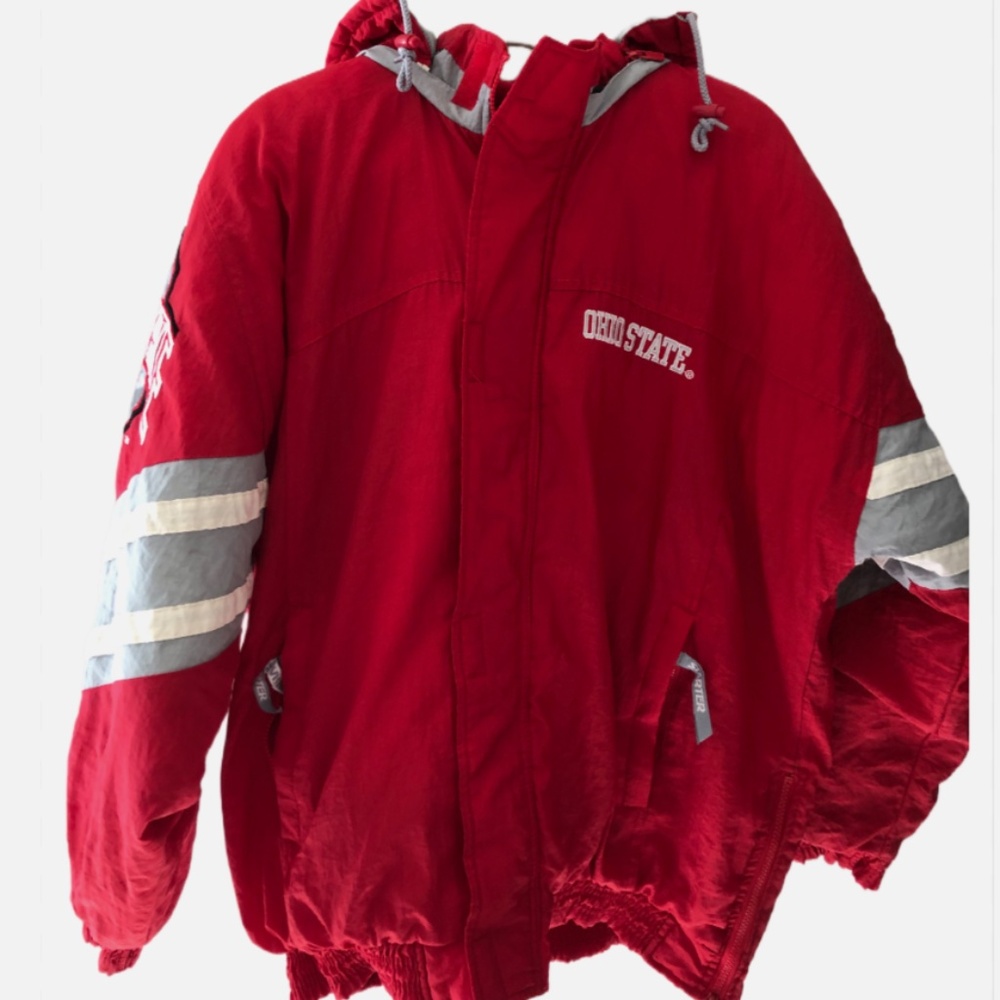 Vtg 90s Ohio State (OSU) Buckeyes Starter Jacket Size L